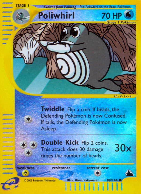 E-Series Skyridge Poliwhirl #88/144 reverse holo